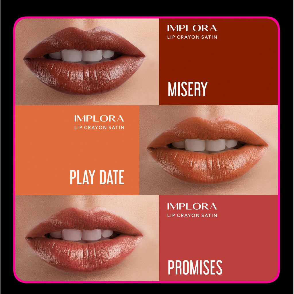 Implora Lip Crayon Satin + New Softbrow (Pensil Alis)