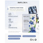Implora Essential Sheet Mask Masker Wajah Tipis Lembap Berlapis