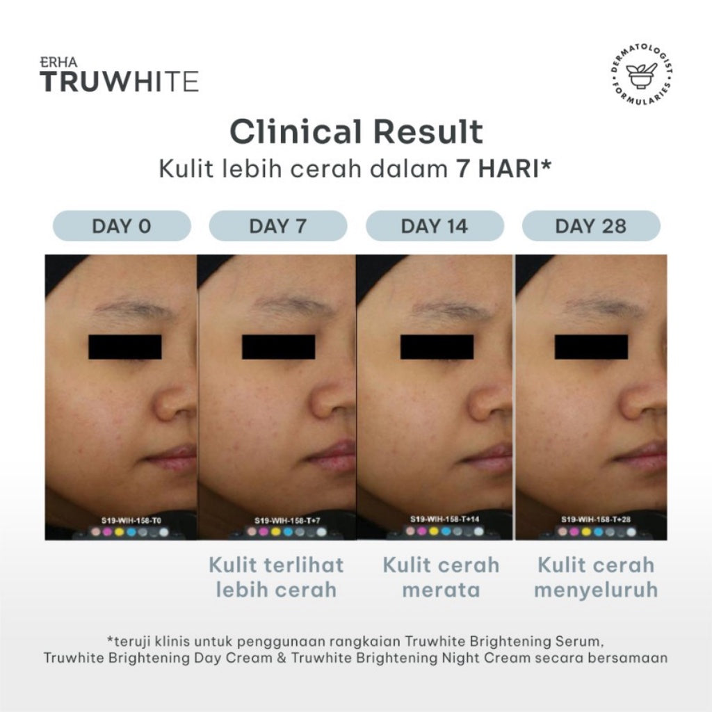 [BUNDLE] ERHA Truwhite Brightening Serum & Active Glow Booster - Paket Hemat untuk Cerah, Plumpy & Glowing / Atasi & Cerahkan Darkspot