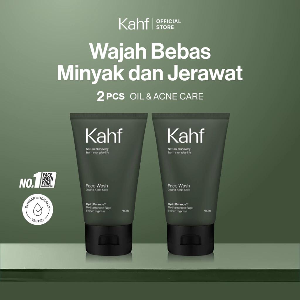 Kahf Men's Oil & Acne Care Face Wash - Twin Pack