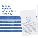 ACNAWAY Infinity Acne Patch – Acne Patch Ukuran Besar 6x2.5cm untuk Jerawat | Breathable, Tipis & Sweatproof | Plester Jerawat Tempel dengan Salicylic Acid + Centella + Mugwort