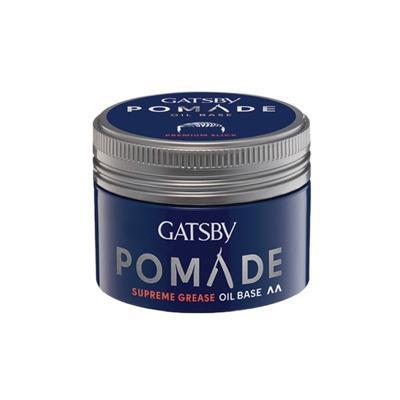 GATSBY Styling Pomade Supreme Grease 75g – High Shine | Strong Hold | Classic Slick Style