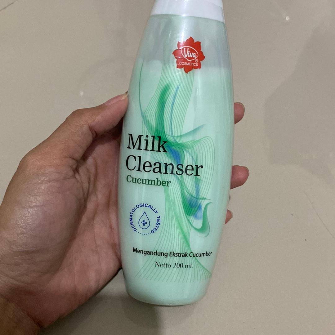 Viva Milk Cleanser Cucumber 100ml - Oil Control & Black Spot Treatment with Cucumber Extract & Emollient for Soft Skin