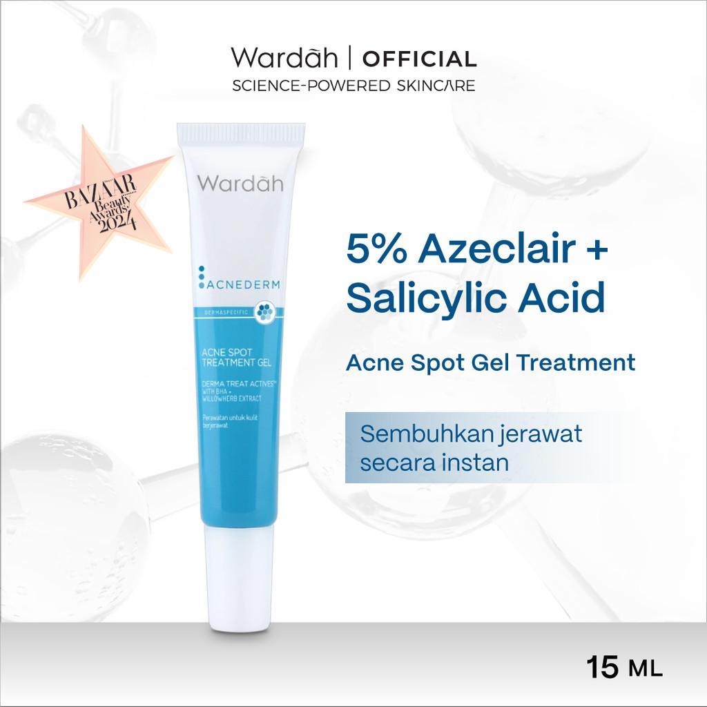 WARDAH – Acnederm Acne Spot Treatment Gel 15ml | BHA + Willowherb | Fades Acne Marks