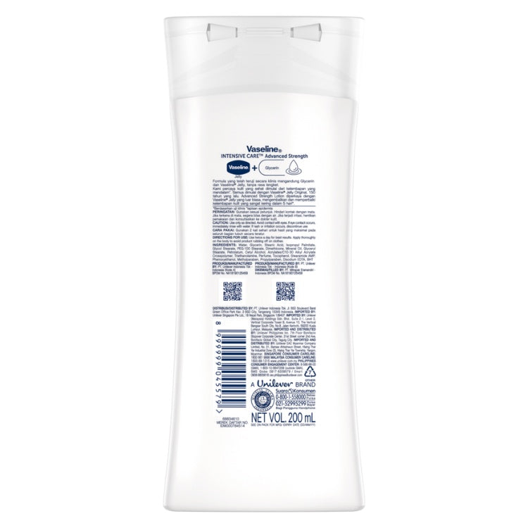 Vaseline Intensive Care Advanced Strength Lotion 200 ml Twin Pack