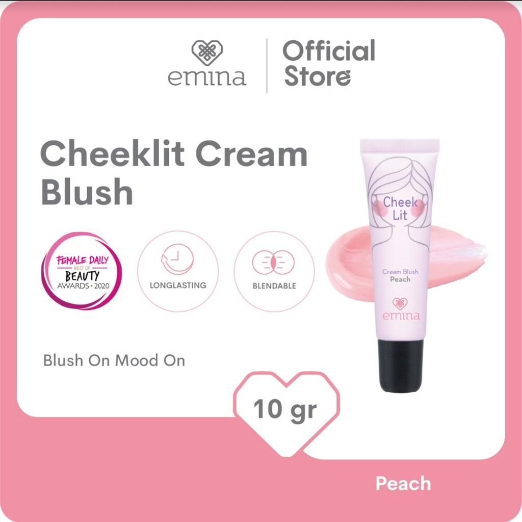 Emina Cheek Lit Cream Blush 10ml – Long-Lasting Natural Glow Liquid Blusher for a Flushed Look