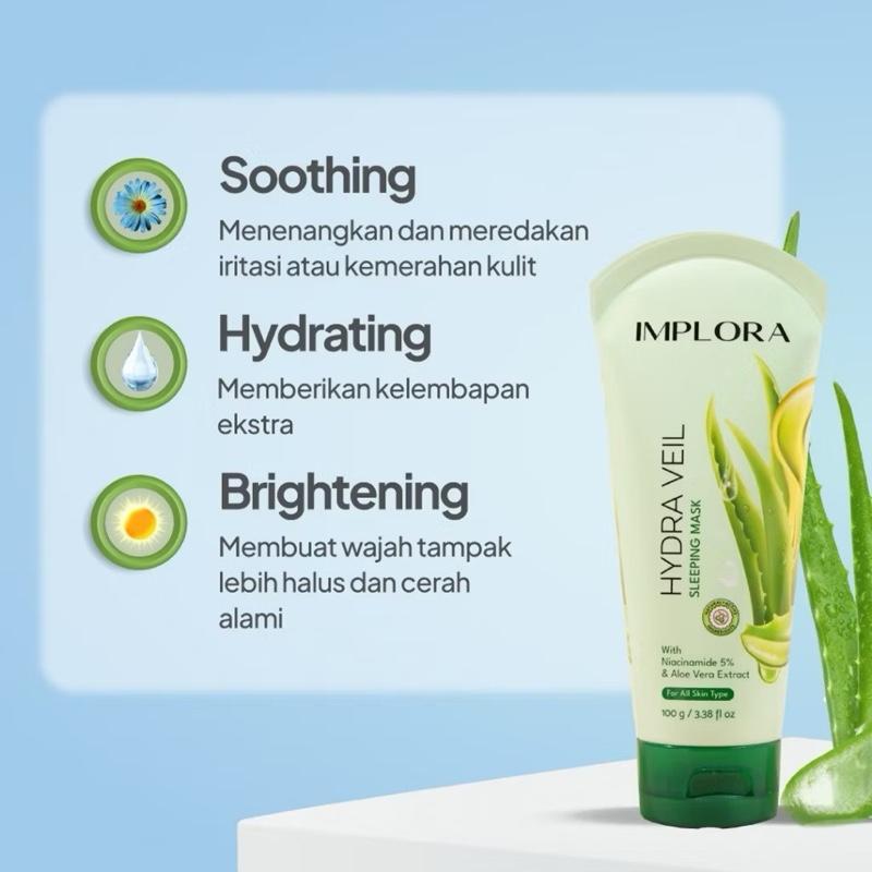 Implora DreamGlow Hydra Veil Sleeping Mask ~ Wake up to a glow that dreams are made of