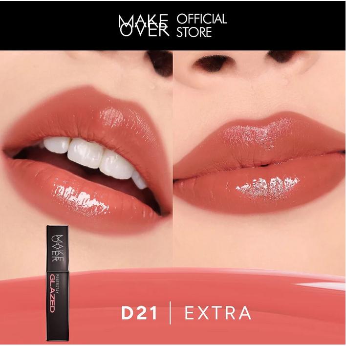 MAKE OVER Powerstay GLAZED LOCK LIP PIGMENT NEW! Lip Gloss yang Transferproof