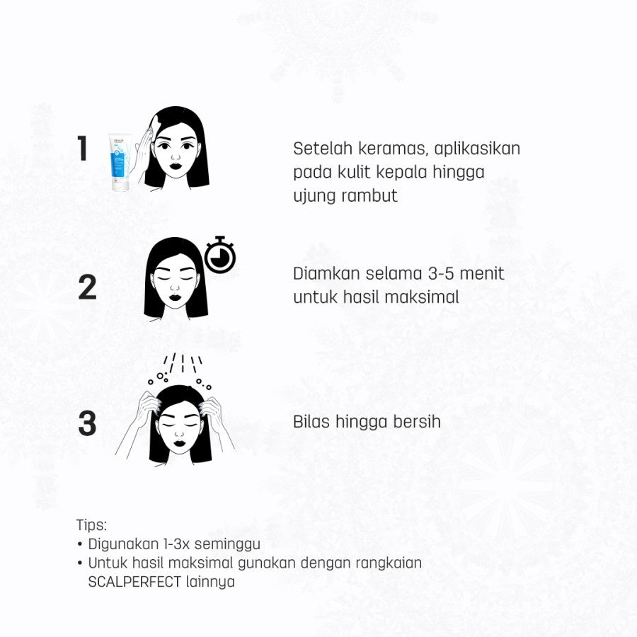 ERHAIR Scalperfect Hydrating Mask 200ml - Masker Kulit Kepala bebas Gatal & Berketombe Menenangkan Kulit Kepala Gatal, Iritasi, Minyak dan Mengurangi Ketombe Seboroik | Menthol Cooling Sensation