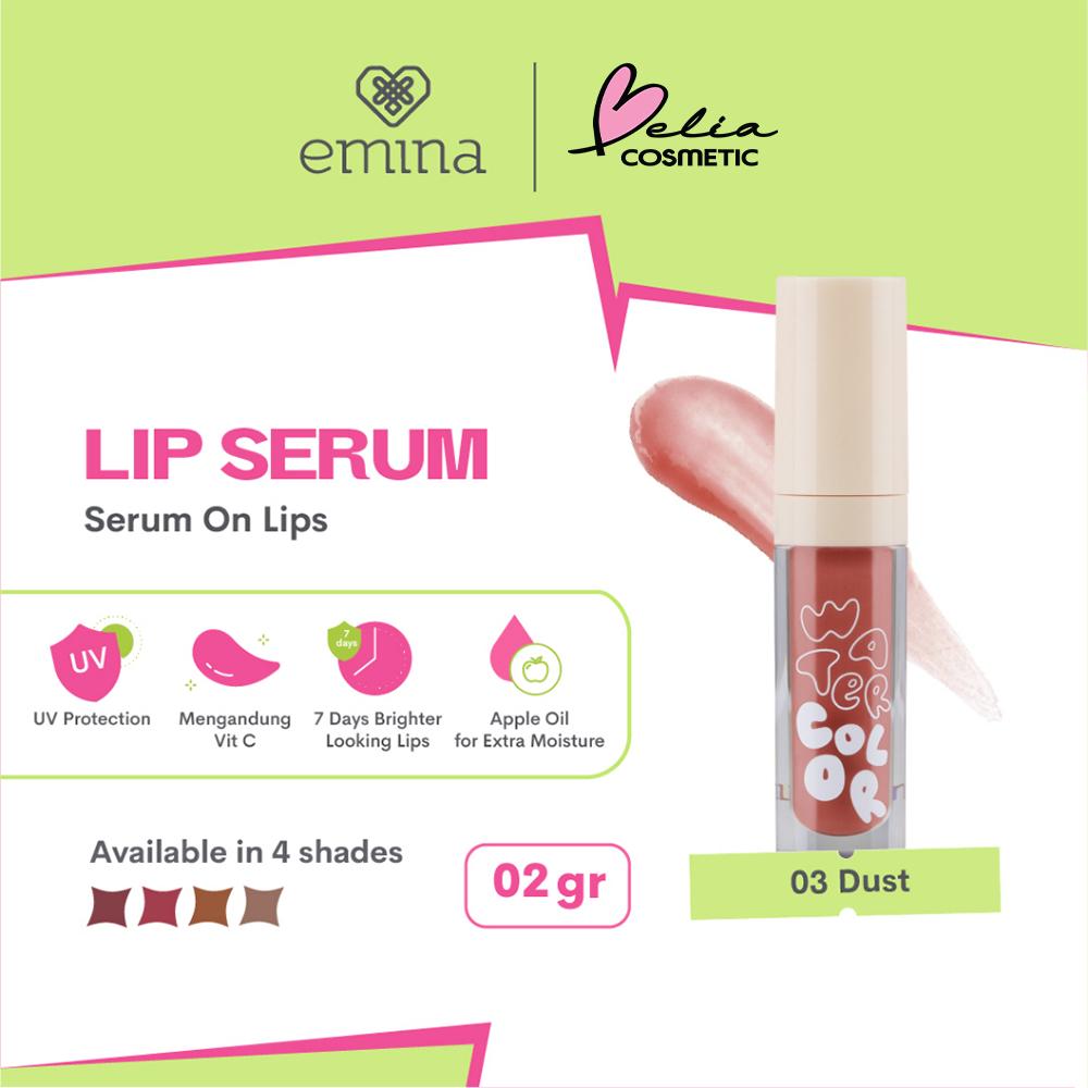 Emina Watercolor Glow Lip Serum | Tinted Lip Care | Brightens in 7 Days