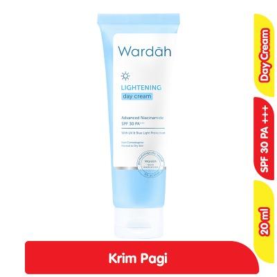 Wardah Lightening Day Cream SPF 30 – Brightening & Moisturizing Face Cream for Daily Sun Protection (20ml)