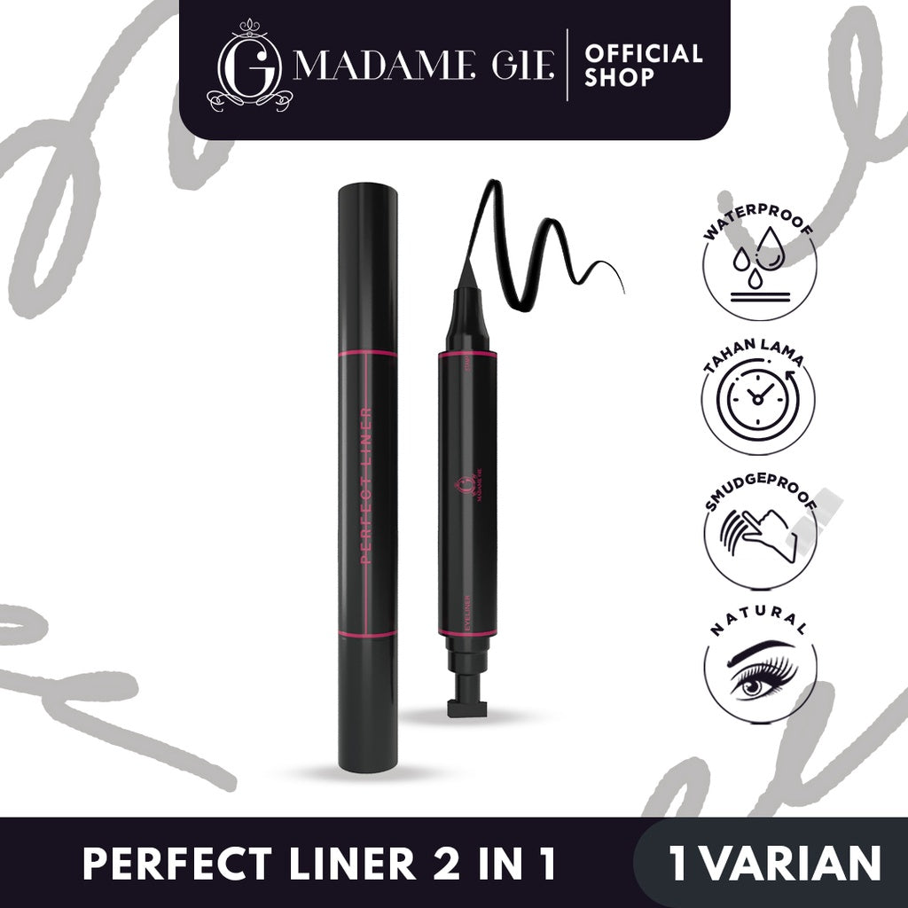 Madame Gie Perfect Liner - Eyeliner Black Two In One