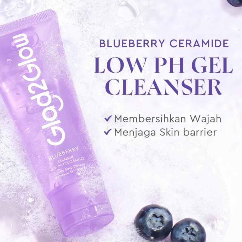 Glad2Glow All Series Skincare - Centella Soothing Gel Moisturizer Eye Cream Toner Serum Blueberry Sunscreen Masker Complete Daily Glow Set
