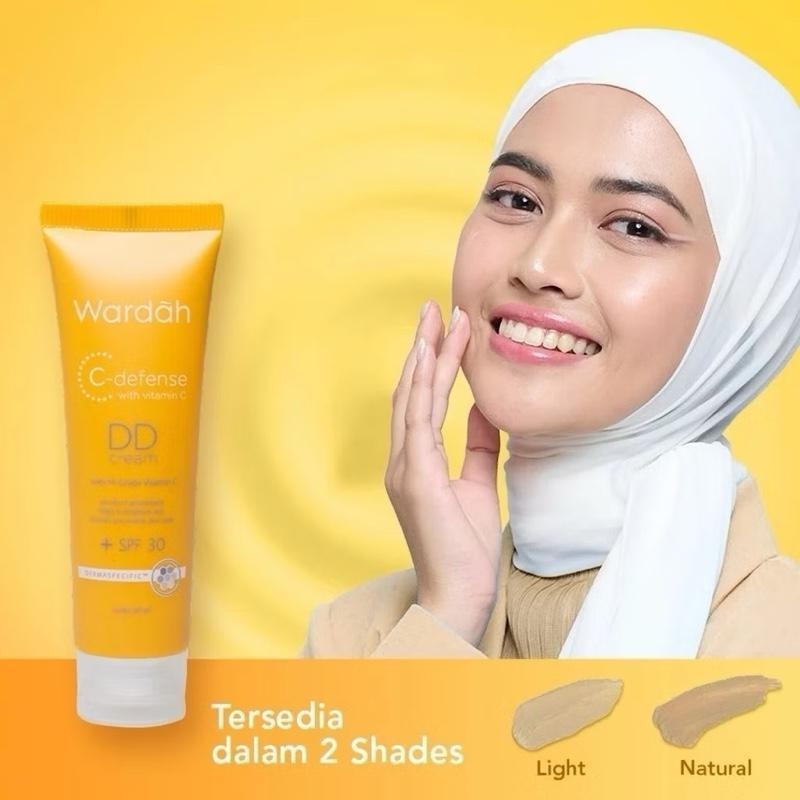 Wardah GlowGuard DD Cream - Vitamin C Radiance Boost 20ml for Sensitive Skin SPF Protection & Hydration