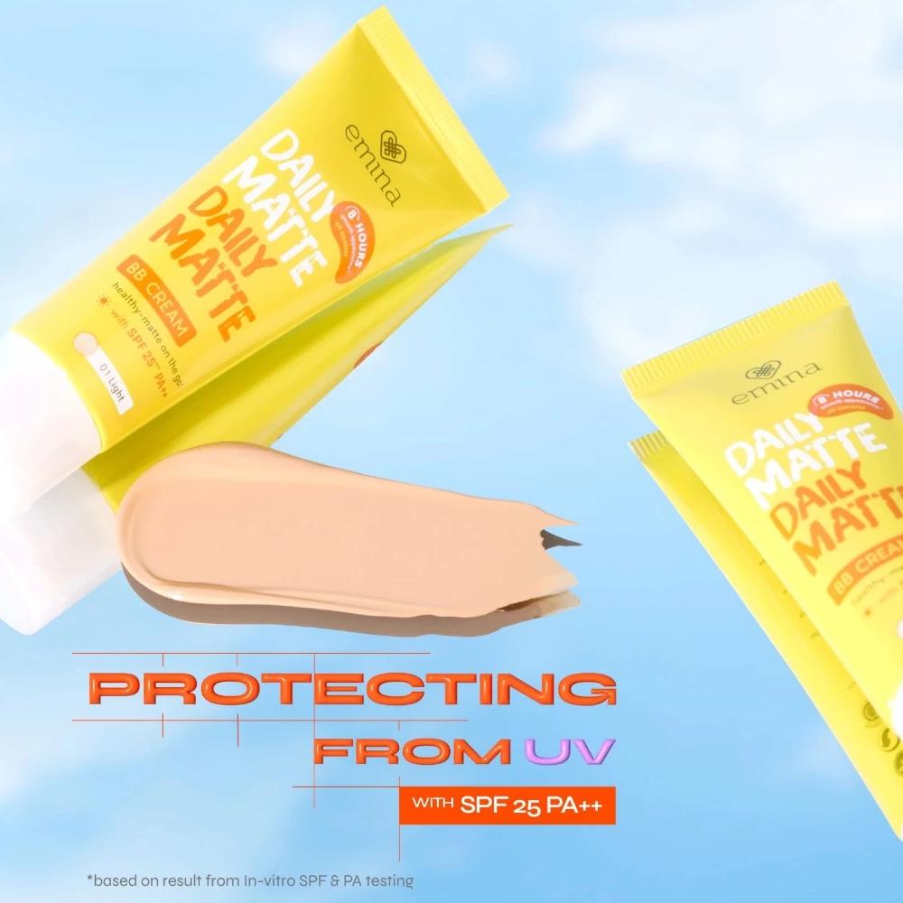 Emina Daily Matte BB Cream 16g | Lightweight Moisturizing Matte Finish with Oil Control