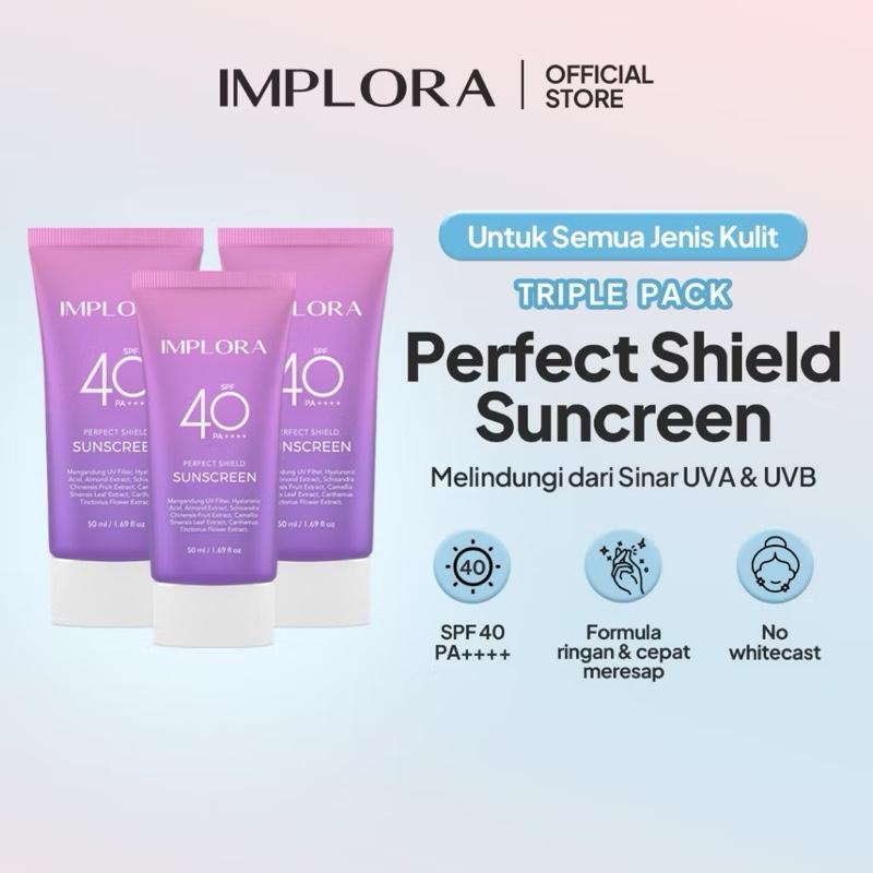 Implora Perfect Shield SPF 40 (3-Pack) - SunTriple Defense
