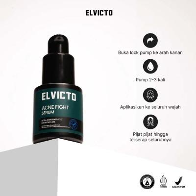 Elvicto Men’s Acne Fight Face Serum 20ml | Controls Oil, Clears Acne, Soothes Irritation