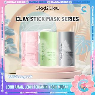 Glad2Glow Clay Stick 25g Brightening Mugwort & Volcano Variants Anti-Blackhead Pore-Refining Face Mask Perfect Blurring Powder Foundation
