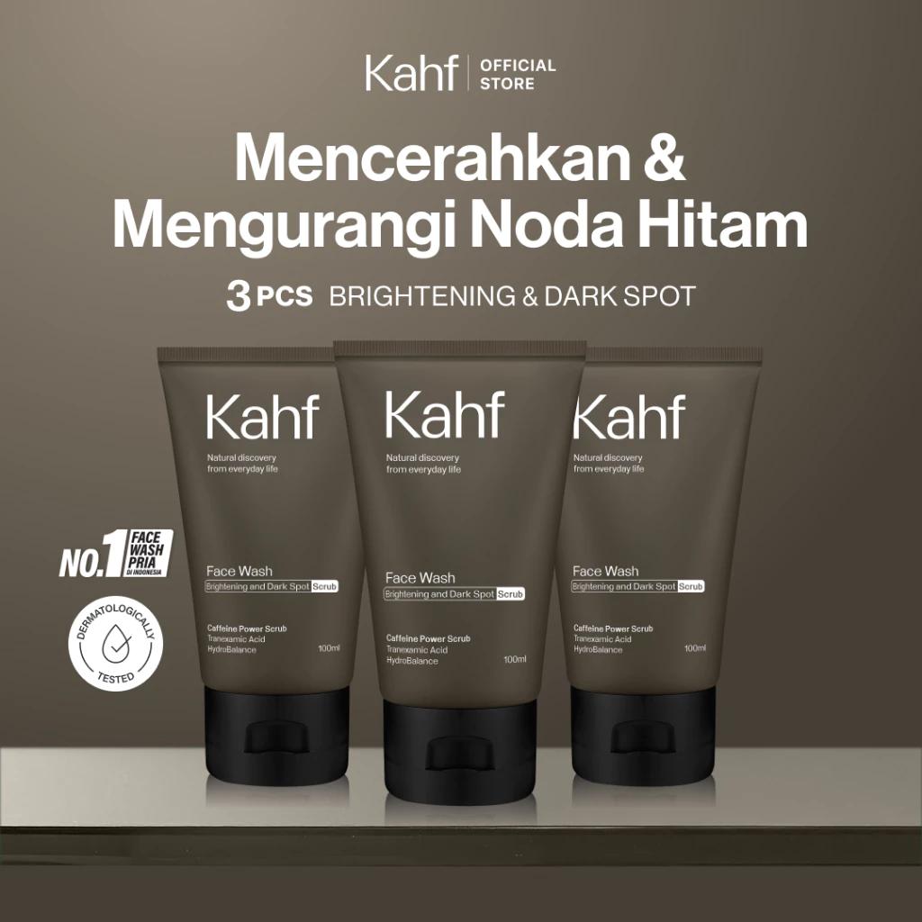 Triple Pack: Kahf Brightening & Dark Spot Scrub Face Wash (3x100ml)