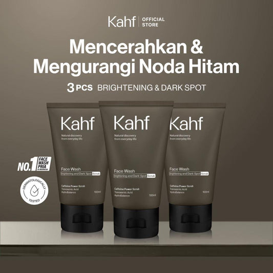 Triple Pack: Kahf Brightening & Dark Spot Scrub Face Wash (3x100ml)