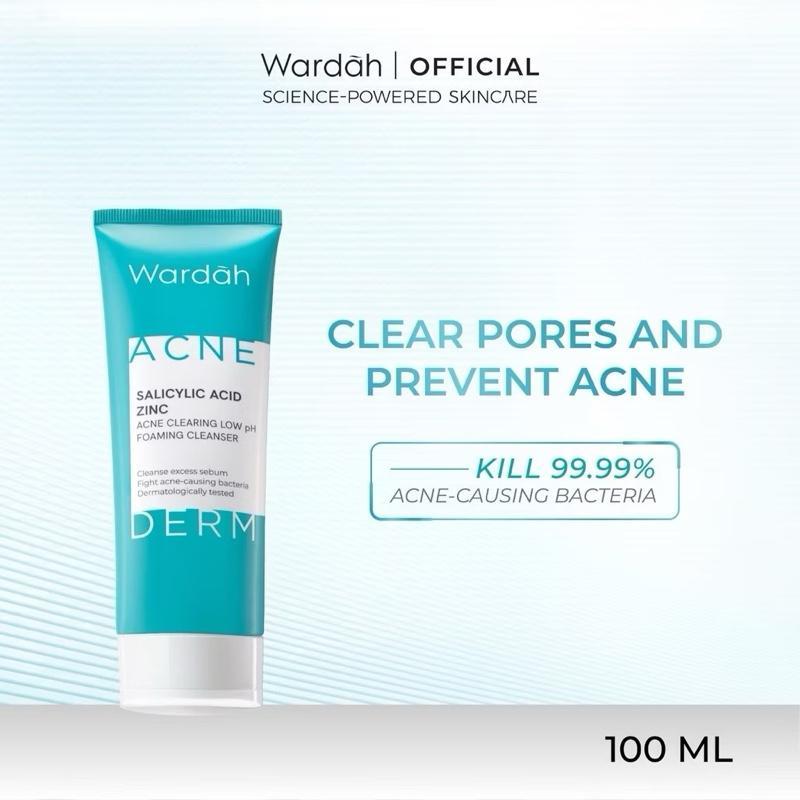 Wardah GlowGuard Acne-Fighting Foaming Cleanser with Salicylic Acid & Zinc – Low pH Formula