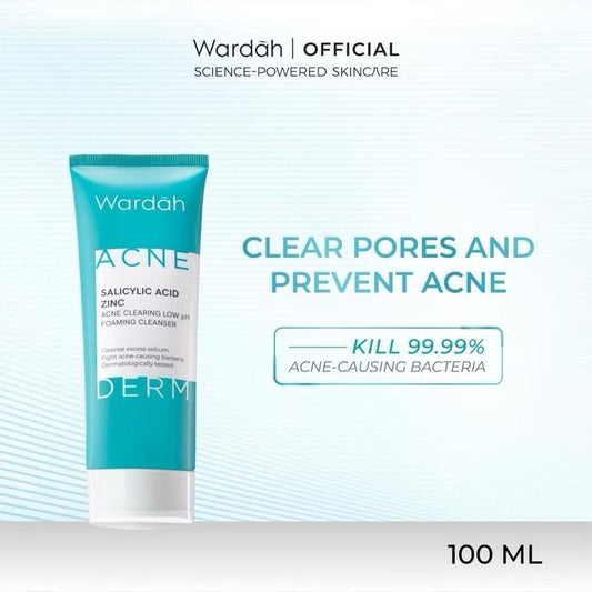 Wardah GlowGuard Acne-Fighting Foaming Cleanser with Salicylic Acid & Zinc – Low pH Formula
