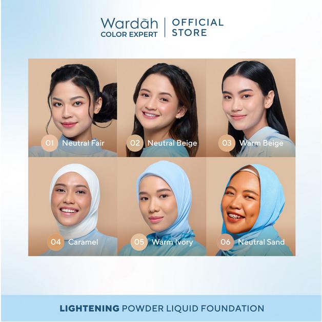 Wardah Lightening Liquid Foundation 6ml / 25ml