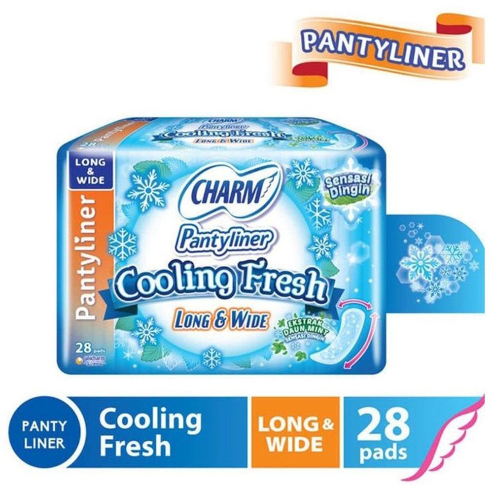 Charm Cooling Fresh 23cm Sanitary Pads – 14’s with Wings | Refreshing Cool Sensation for Dry, Odor-Free Comfort