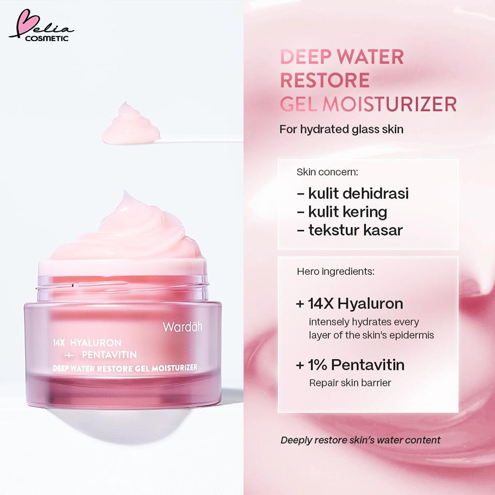 Serba Ada! WARDAH Gel Moisturizer 30g – Vitamin C, Cica, 14X Hyaluron, Tranexamic & a-Arbutin