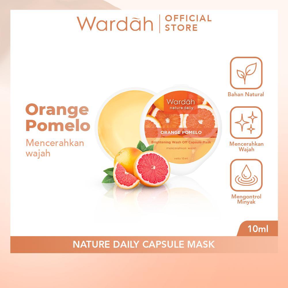 Wardah Nature Daily Capsule Mask 10ml | Oil Control Face Mask | Travel-Friendly | Serba Ada