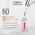 BARU! L'Oreal Paris Triple Roller 2.5% Hyaluron + Caffein Eye Serum Skincare - 20ml (Eye Serum dengan Instant Cooling Effect untuk menyamarkan garis halus dalam 2 minggu)