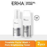 ERHA Bundle Truwhite Brightening Facial Wash 90 ml + Face Toner 100 ml - Sabun + Toner Pencerah Wajah