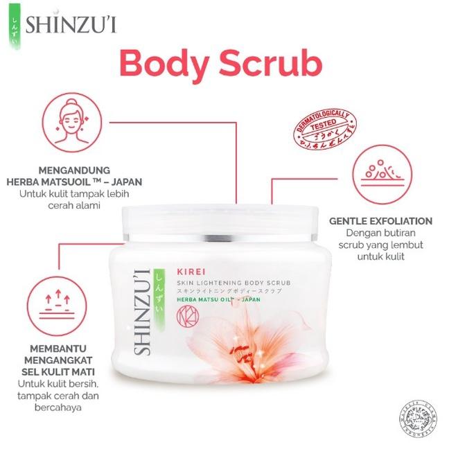 Shinzui Skin Lightening Body Scrub 120g / 200g – Kirei / Matsu / Hana / Kensho / Myori – Brightening Lulur Scrub