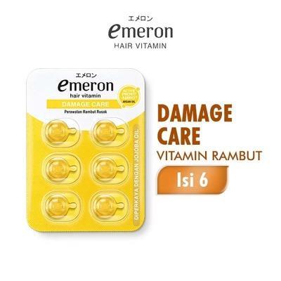 Emeron Damage Care Hair Vitamin – 6 Capsules for Dry & Damaged Hair Repair