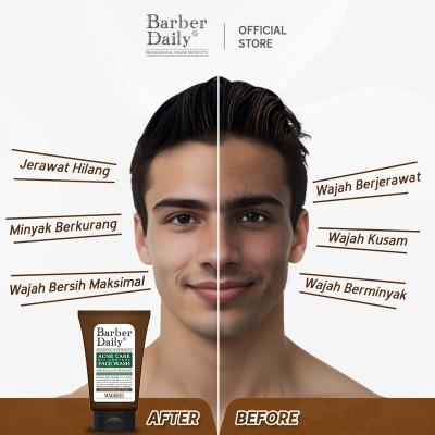 Barber Daily Men’s Oil Control Face Wash 100 ml – Clear Skin, No Shine, No Breakouts