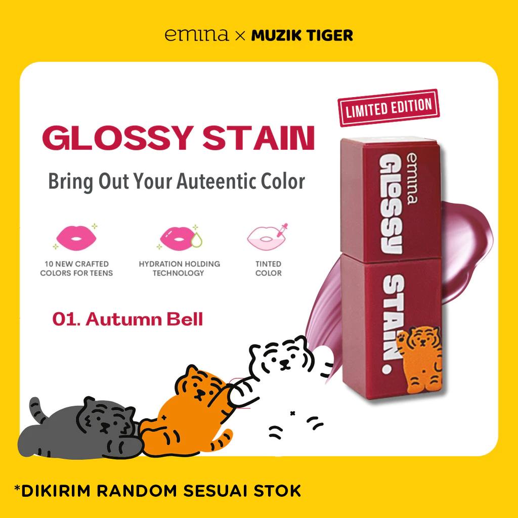 Emina Glossy Stain 3g – Lip Tint dengan Hasil Akhir Glossy & Ringan | Official by Serba Ada