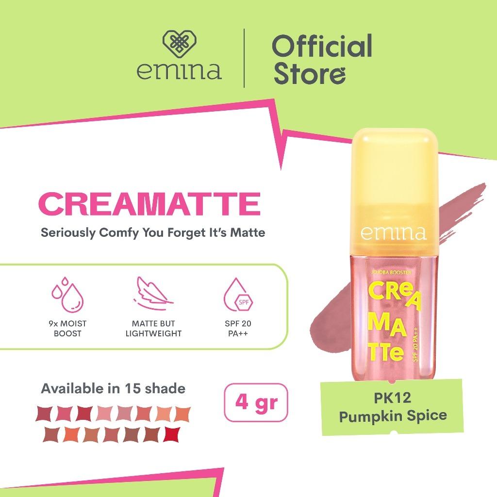 Emina Creamatte Lip Cream – Ultra Lightweight Matte with 9X Moisture Boost for Smooth, Comfortable Lips