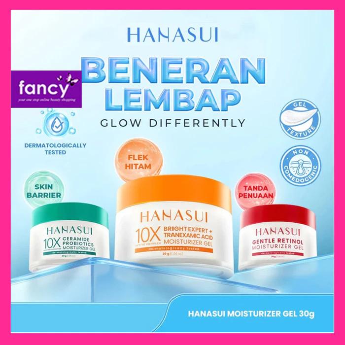 Hanasui Moisturizer Gel 30g Ceramide Probiotics Gentle Retinol Clean Smooth Anti Aging Bright Skin Dermatologically Tested