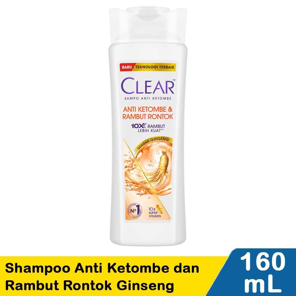 CLEAR Ice Cool Menthol Anti-Dandruff Shampoo - Long Lasting Freshness & Scalp Care 160ml for All Hair Types