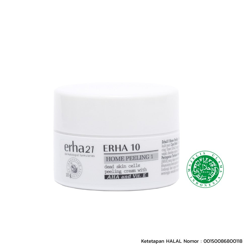 ERHA 10 Home Peeling 1 with AHA & Vit. E 10g - Krim Peeling Tahap 1