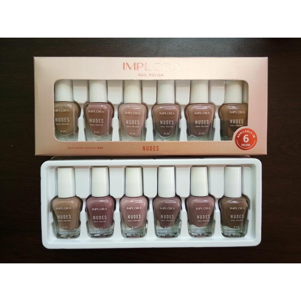 IMPLORA Nail Polish – New Red, Wonder, Clear, Nude | Vibrant Colors & Smooth Finish (1 PCS Only)