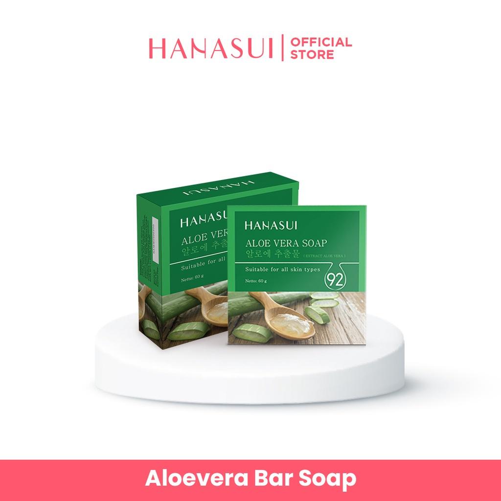 HANASUI Whitening Bar Soap | White Rice / Bamboo Charcoal / Aloe Vera