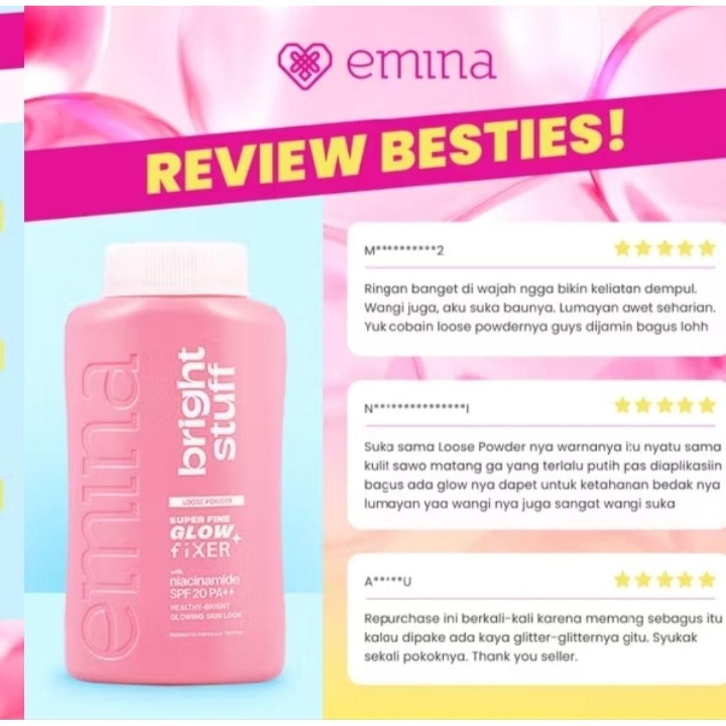 Emina Bright Stuff Loose Powder 55g | Oil-Control Matte Finish with Brightening Effect