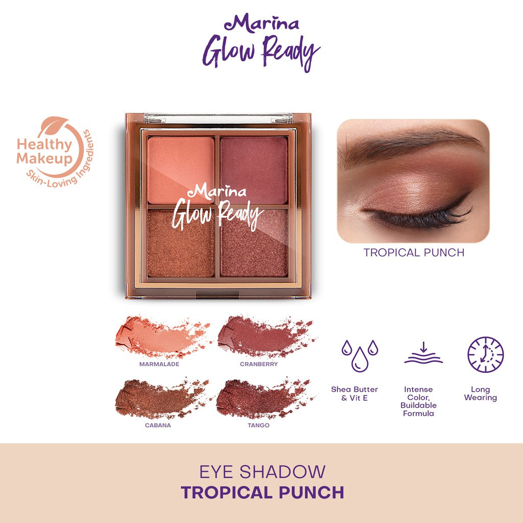 Marina Glow Ready Eyeshadow Palette - Exp : 08.2027