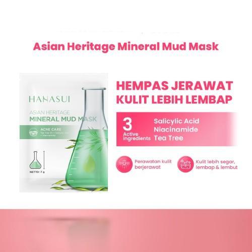 HANASUI Naturgo Peel Off Mask 10g & Mineral Mud Mask 7g Halal Blackhead Treatment Natural Ingredients