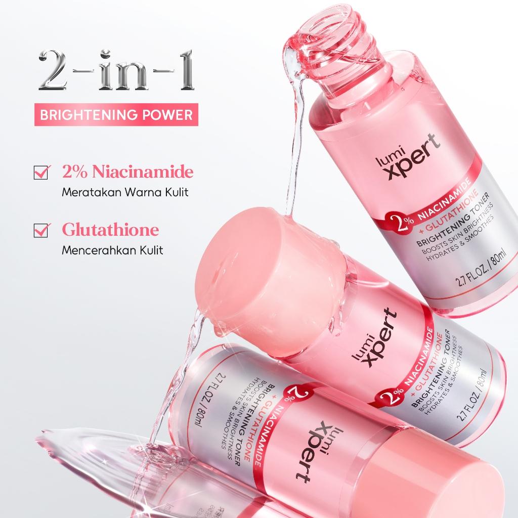 Lumixpert 2% Niacinamide Brightening Toner Mencerahkan warna kulit, mengurangi tampilan kusam Menghidrasi kulit secara mendalam