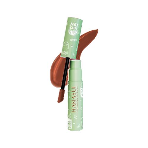 Hanasui Mattedorable Lip Cream Matte - Matcha Latte & Boba Series Halal Certified Lip Gloss