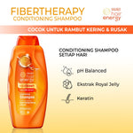 PAKET ISI 2 - Makarizo Hair Energy Fibertherapy Conditioning Shampoo Royal Jelly 330 mL