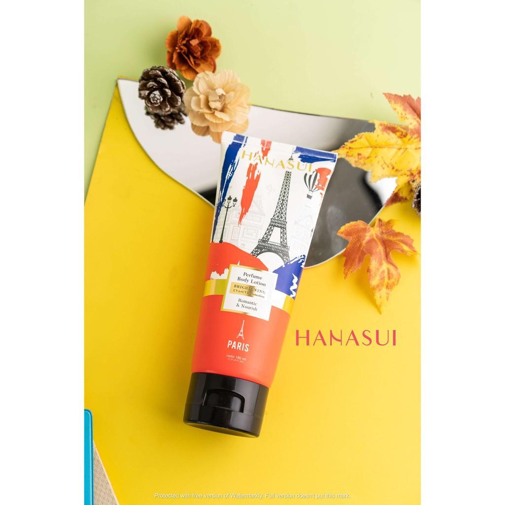Hanasui Perfume Body Lotion 180ml - Brightening Lotion with Paris Sydney Tokyo Scents for Soft Moisturized Skin