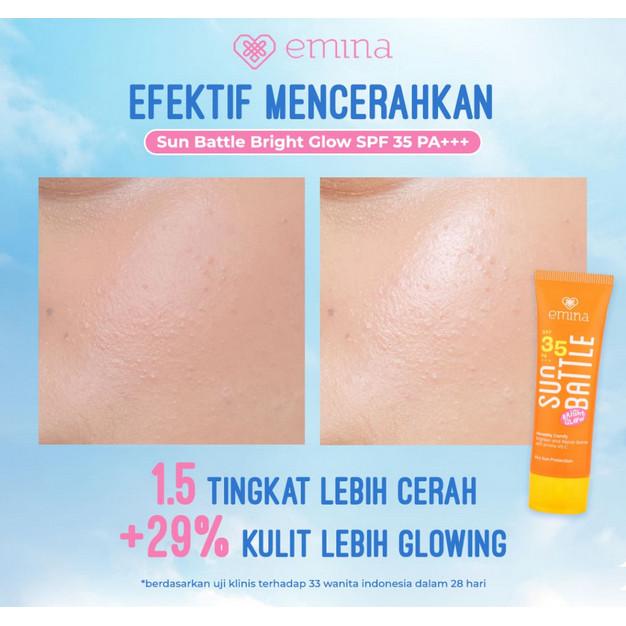Emina Sun Battle SPF 35 PA+++ 50ml Bright Glow Sunscreen UV Protection